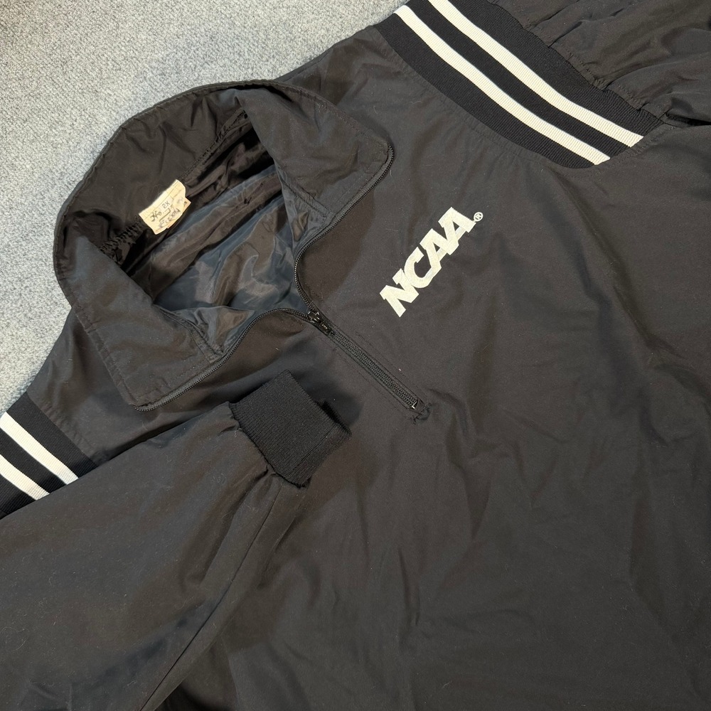 Honigs NCAA Referee Umpire 1/4 Zip Pullover Jacket Black Mens 2XL #4712